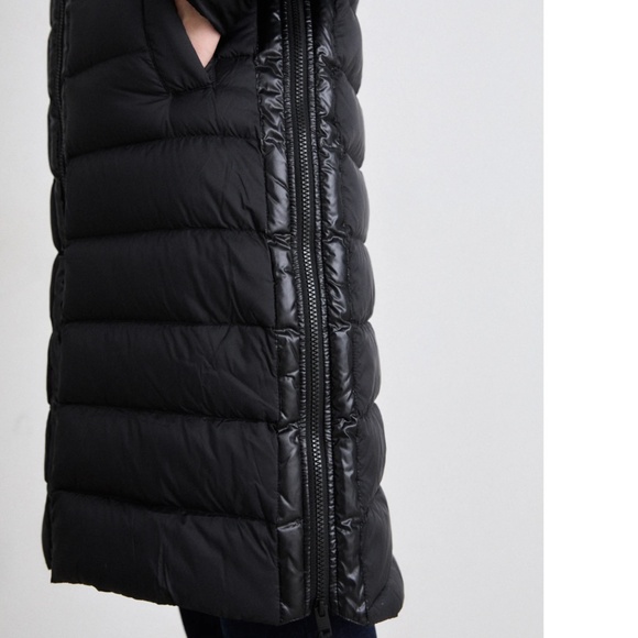 DKNY Hooded Quilted Zip-Front Puffer Coat – Black XXS NWT $229 - Picture 6 of 11